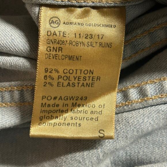 AG Adriano Goldschmied Denim Jean Button Front Trucker Jacket S Small NWOT - Picture 9 of 9